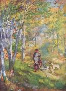 Pierre-Auguste Renoir Fontainebleau Spain oil painting artist